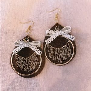 Handmade “put a bow on it” Earring